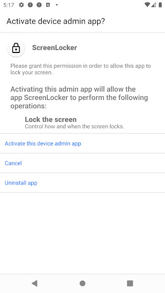 Play screen locker Play screen locker