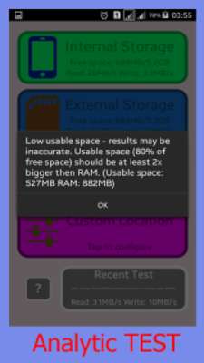 Play SD Card, Internal & External storage Test Tool 