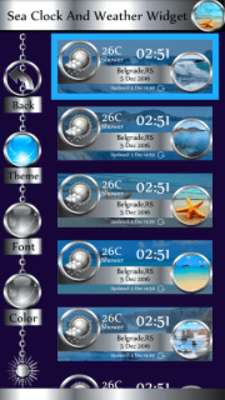 Play Sea Clock And Weather Widget 