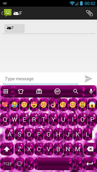 Play APK Shading Pink Emoji Keyboard  and enjoy Shading Pink Emoji Keyboard with UptoPlay com.kkkeyboard.emoji.keyboard.theme.ShadingPink