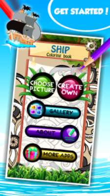 Play ship coloring book 