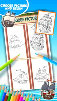Play ship coloring book 