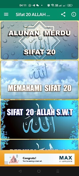 Play APK SIFAT 20 ALLAH S.W.T  and enjoy SIFAT 20 ALLAH S.W.T with UptoPlay com.PondokAplikasi.SIFAT_20_ALLAH_S_W_T.AppsWorlds