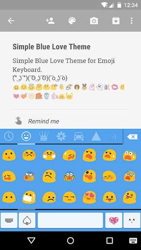 Play APK Simple Blue Love Keyboard Skin  and enjoy Simple Blue Love Keyboard Skin with UptoPlay com.kkkeyboard.emoji.keyboard.theme.SimpleBlueLove