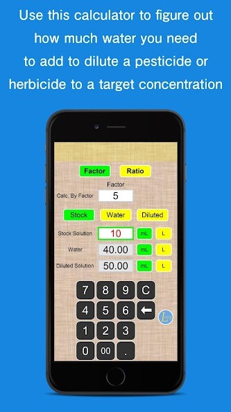 Play APK Simple Dilution Calculator  and enjoy Simple Dilution Calculator with UptoPlay com.easelabs.software.DilutingCalc