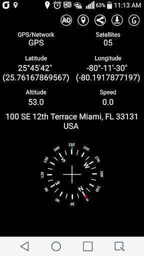 Play Simple GPS Coordinate Display 