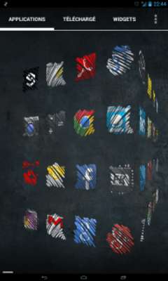 Play Sketchy icon pack Apex Nova 