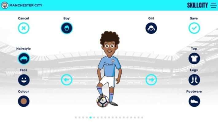 Play SkillCity from Manchester City FC 