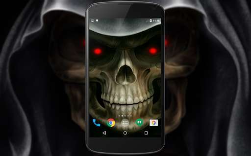 Play Skull 3D Live Wallpaper 