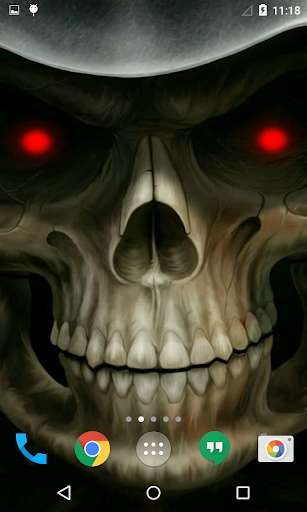 Play Skull 3D Live Wallpaper 