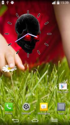 Play Skull Clock Widget 