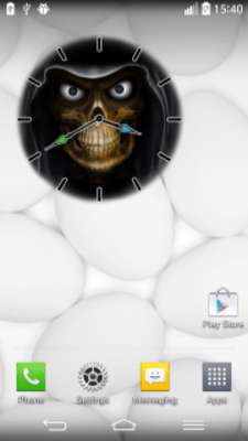 Play Skull Clock Widget 