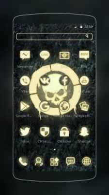 Play Skull Cool Black Gold 