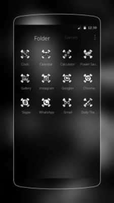 Play Skull Snow Skeletons. Theme for CM Launcher 