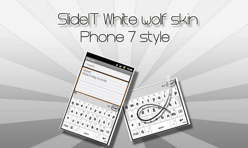 Play APK SlideIT White Wolf Skin  and enjoy SlideIT White Wolf Skin with UptoPlay com.dasur.slideit.skin.whitewolf