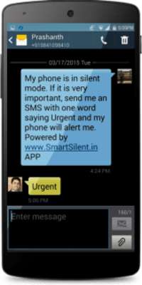 Play Smart Silent app Auto SMS text Play Smart Silent app Auto SMS text