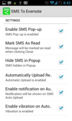 Play SMS To Evernote 