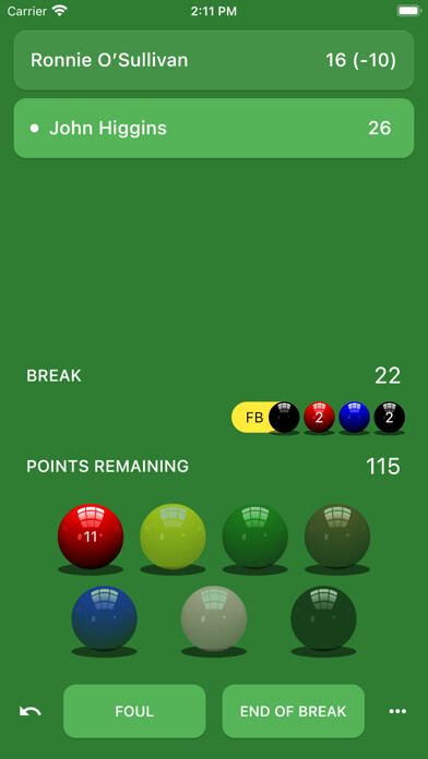 Play Snooker Scoreboard 