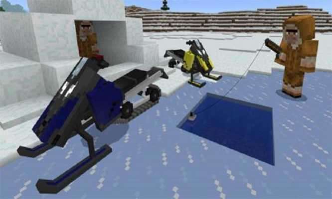Play Snow Bikes Mod for MCPE 