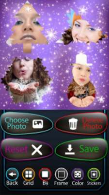 Play Snowflake Photo Collage 