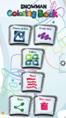 Play snowman coloring book 