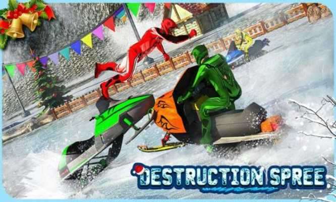 Play Snowmobile Crash Derby 3D 