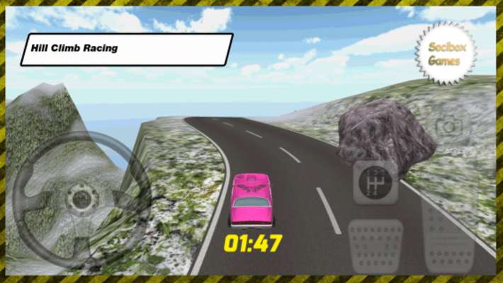 Play Snow Pink Hill Climb Racing 
