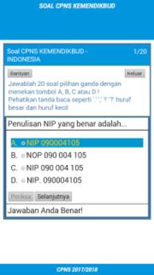 Play Soal CPNS KEMENDIKBUD 2017/2018 
