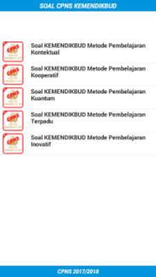 Play Soal CPNS KEMENDIKBUD 2017/2018 