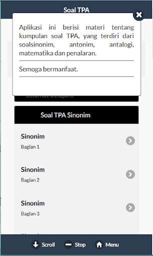Play APK Soal TPA Lengkap  and enjoy Soal TPA Lengkap with UptoPlay com.FiiSakataStudio.SoalTPA