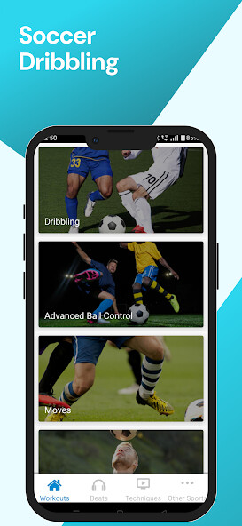 Play APK Soccer Dribbling  and enjoy Soccer Dribbling with UptoPlay com.fitivity.soccer_moves