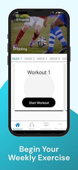 Play APK Soccer Dribbling  and enjoy Soccer Dribbling with UptoPlay com.fitivity.soccer_moves
