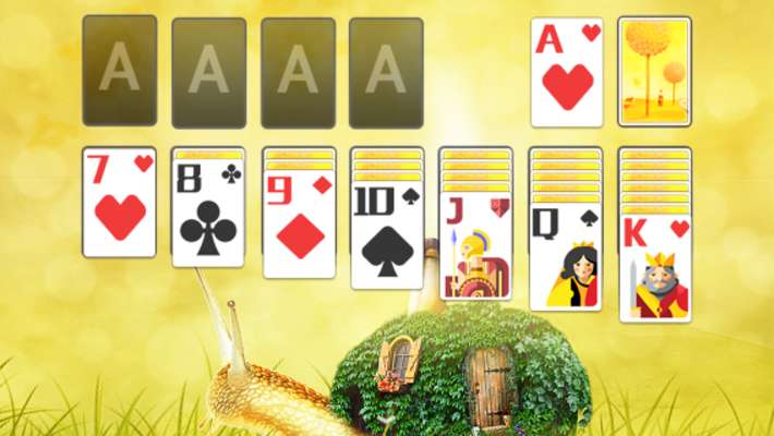 Play Solitaire Magical Forest Theme 