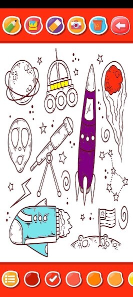 Play space coloring book 