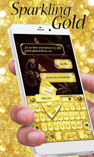 Play APK Sparkling Gold GO Keyboard Theme  and enjoy Sparkling Gold GO Keyboard Theme with UptoPlay com.jb.emoji.gokeyboard