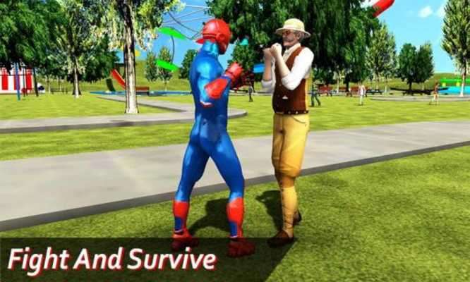 Play Spider Water Slide Adventure Superhero Uphill Rush 