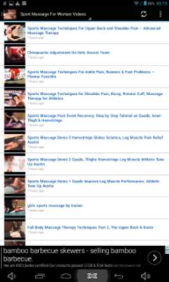 Play Sport Massage for Women Videos  Play Sport Massage for Women Videos