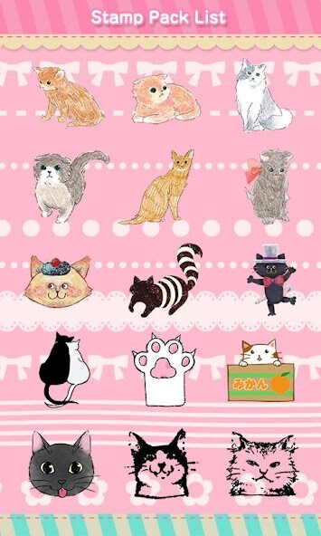 Play APK Stamp Pack: Kitty Collection  and enjoy Stamp Pack: Kitty Collection with UptoPlay jp.co.a_tm.android.plushome.stamp.neko_collection