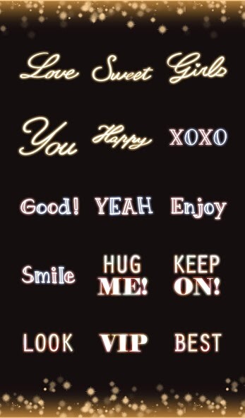 Play APK Stamp Pack: Neon Text  and enjoy Stamp Pack: Neon Text with UptoPlay jp.co.a_tm.android.plushome.stamp.message_kira