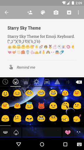 Play APK Starry Sky Emoji Keyboard Skin  and enjoy Starry Sky Emoji Keyboard Skin with UptoPlay com.kkkeyboard.emoji.keyboard.theme.StarrySky