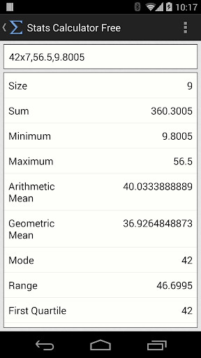 Play APK Stats Calculator Free  and enjoy Stats Calculator Free with UptoPlay me.nickpierson.StatsCalculator