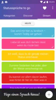 Play Status Sprüche & Zitate to go 