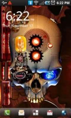 Play Steampunk Skull Live Wallpaper 