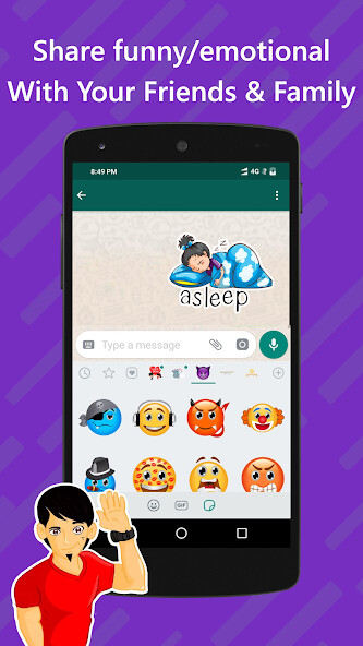 Play APK stickers for whatsapp - WAStickers  and enjoy stickers for whatsapp - WAStickers with UptoPlay sticker.whatsapp