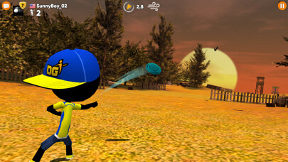 Play Stickman Disc Golf Battle 
