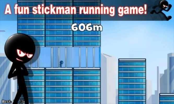 Play Stickman Roof Running 