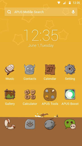 Play APK stone age-APUS Launcher theme  and enjoy stone age-APUS Launcher theme with UptoPlay com.apusapps.theme.i_the_stone_age_c2d59d7974