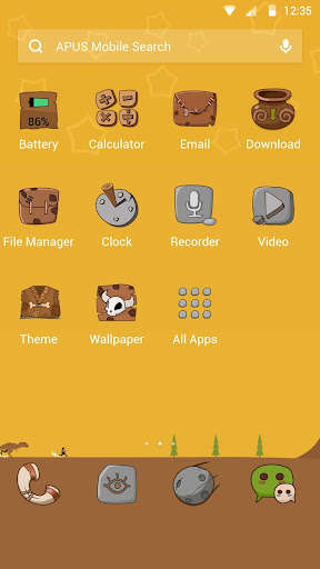 Play APK stone age-APUS Launcher theme  and enjoy stone age-APUS Launcher theme with UptoPlay com.apusapps.theme.i_the_stone_age_c2d59d7974