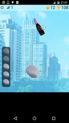Play stone bottle shoot game 