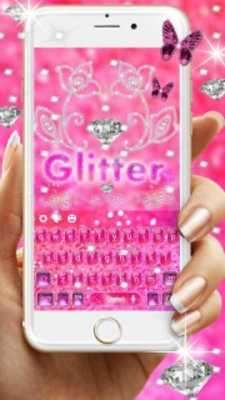 Play Stylish Shiny pink Glitter Keypad Play Stylish Shiny pink Glitter Keypad